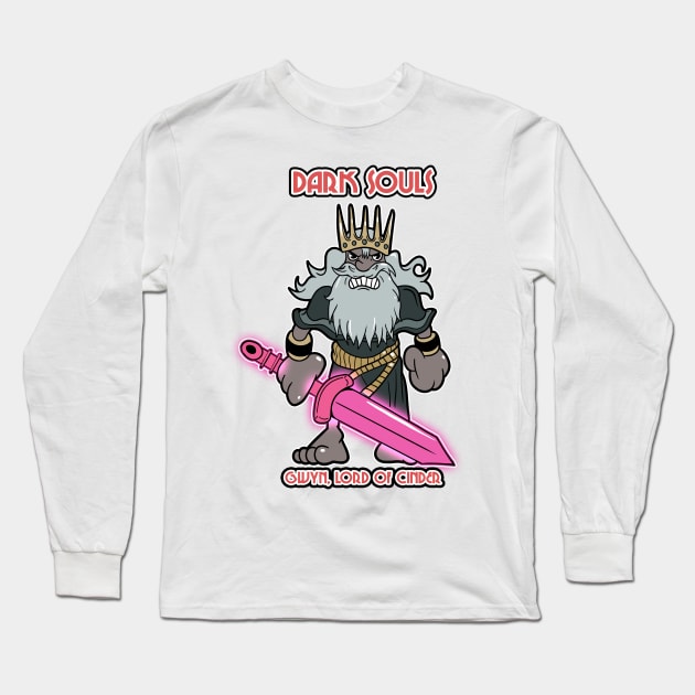 Gwyn, Lord Of Cinder Long Sleeve T-Shirt by Mustakro